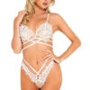 Criss Cross Bridal Bra Set
