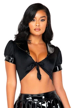 Roma Collared Schoolgirl Top -3 Wish Sexy Shop RM5135 color front