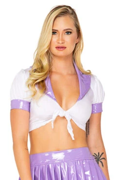 Roma Collared Schoolgirl Top -3 Wish Sexy Shop RM5135 color front 3