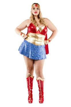 Plus Size Wonder Lady Costume -3 Wish Sexy Shop S4560X front 2 96467 fe683fed 457c 446f beb8 a43382639536