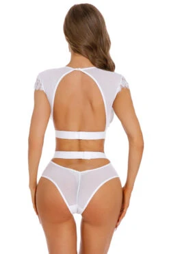 White Enticing Two Piece -3 Wish Sexy Shop SABL8016 white back 1 new