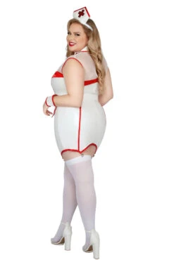 Plus Size Not So Classic Nurse Costume -3 Wish Sexy Shop SAS2321X as shown back 2