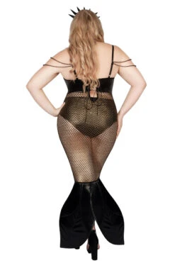 Plus Size Dark Mermaid Costume -3 Wish Sexy Shop SAS2325X as shown back 1