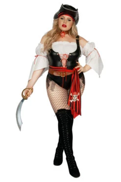 Plus Size Arr Pirate Costume -3 Wish Sexy Shop SAS2353X as shown front 3