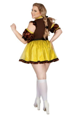 Plus Size Octoberfest Babe Costume -3 Wish Sexy Shop SAS2371X as shown back 1