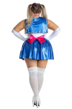 Plus Size Anime School Girl Costume -3 Wish Sexy Shop SAS9018X as shown back 1