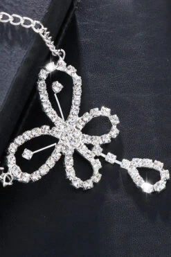 Butterfly Belly Jewelry -3 Wish Sexy Shop SI Q BA85 silver front 3