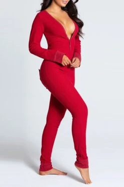 Sexy Open Back Long Johns -3 Wish Sexy Shop SI Q LH111 red front 1