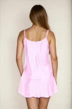 Simple Satin Chemise 35 Simple Satin Chemise -3 Wish Sexy Shop SI Q LH115 pink back scaled