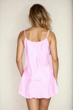 Simple Satin Chemise -3 Wish Sexy Shop SI Q LH115 pink back e68b45c5 3a3b 4f59 a678 6d71adf5d199