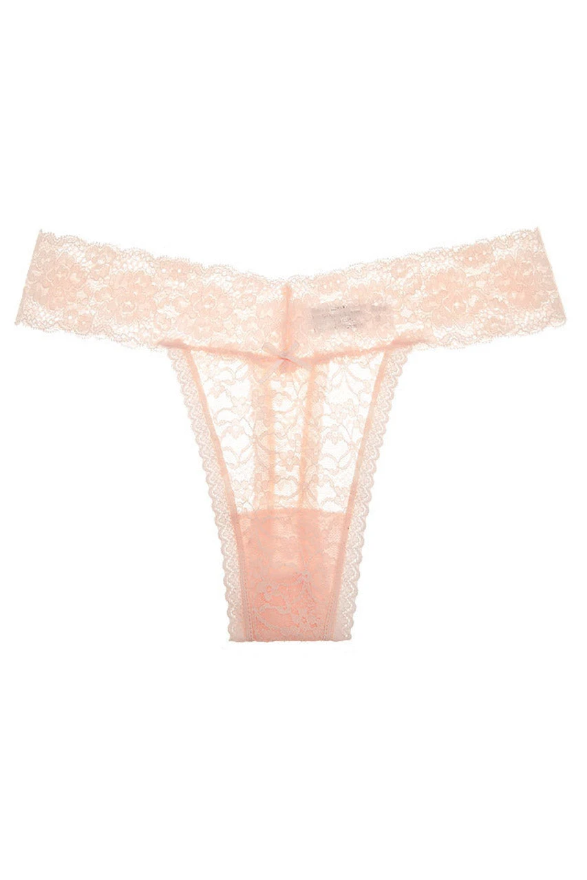 Plus Size Floral Lace Band Thong 6 Plus Size Floral Lace Band Thong - Image 6