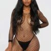 Simple Fishnet Lingerie Bodystocking