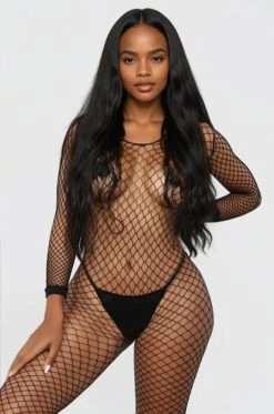 Simple Fishnet Lingerie Bodystocking