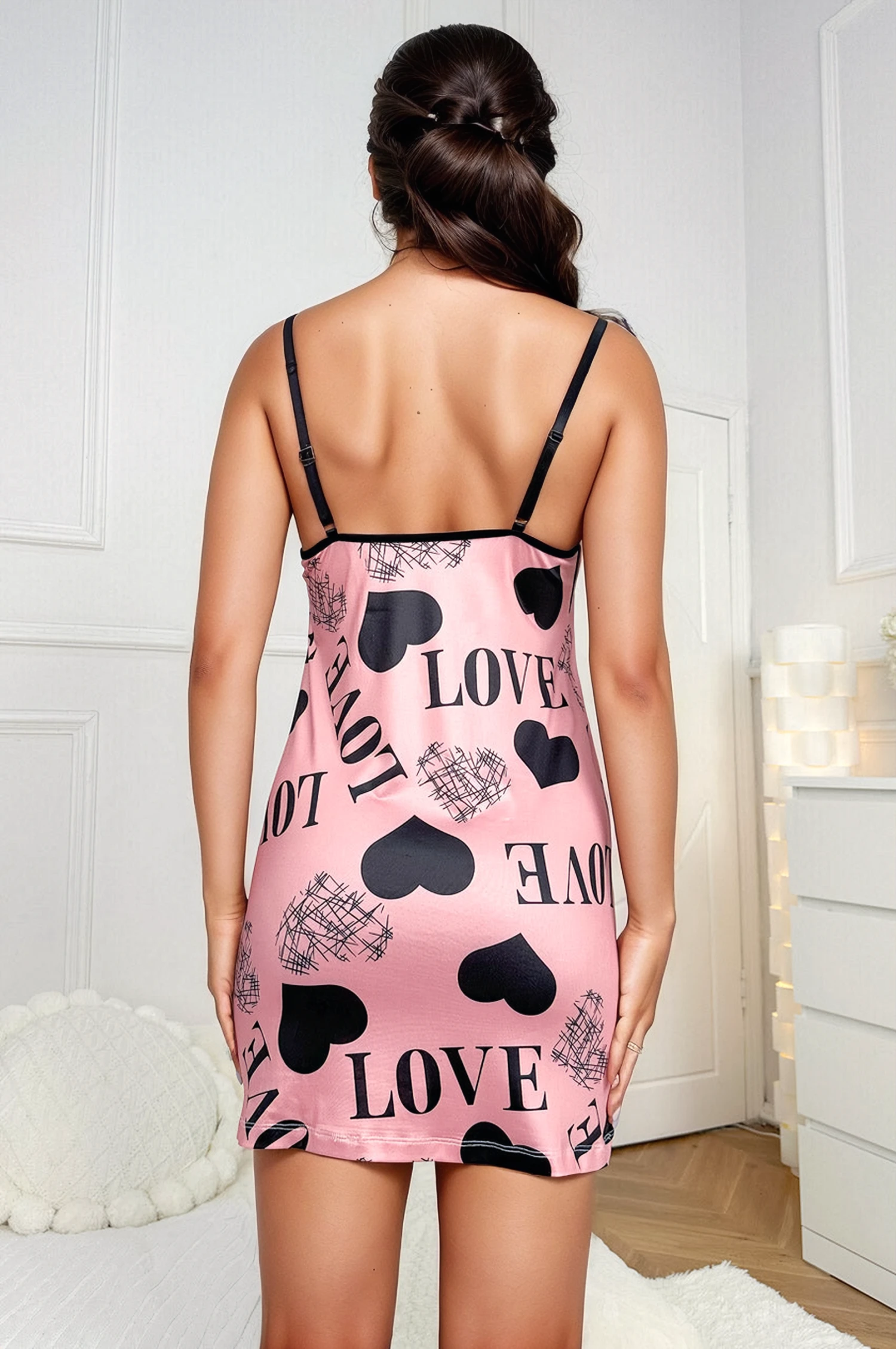 Satin Love Me Lingerie Chemise 2 Satin Love Me Lingerie Chemise - Image 2