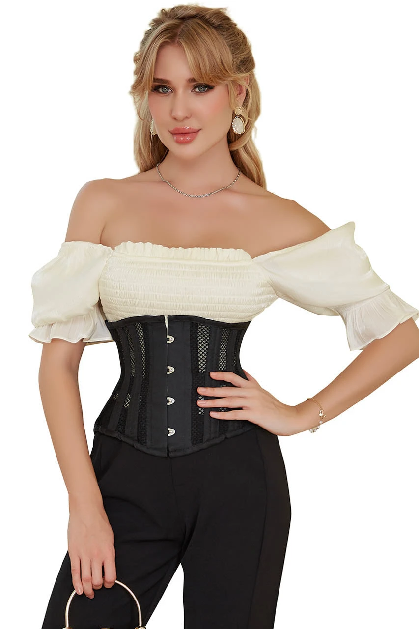 Plus Size Net Underbust Corset 3 Plus Size Net Underbust Corset - Image 3
