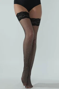 Sparkle Net Stay Up Stockings