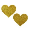 Gold Glitter Heart Pasties