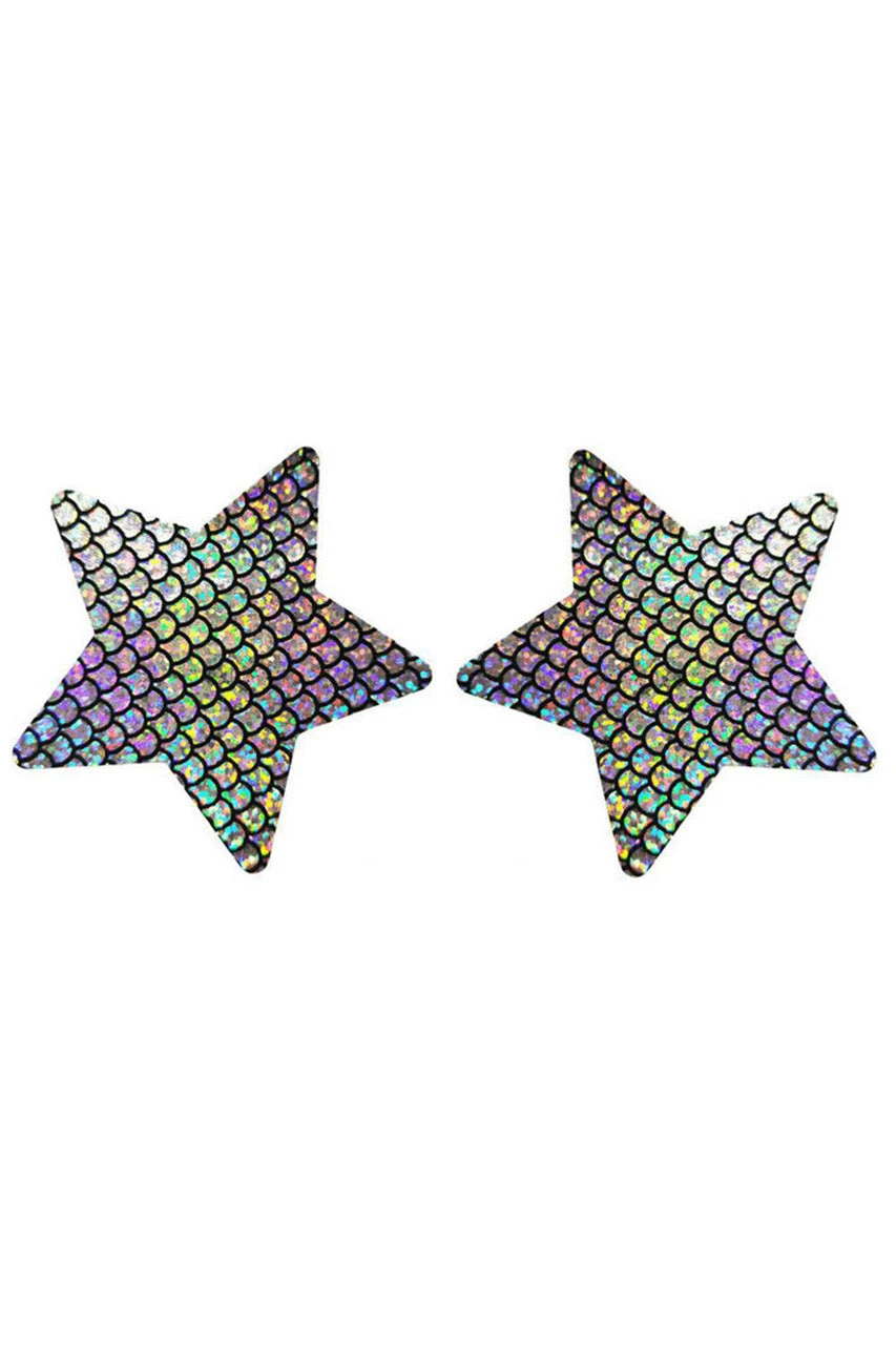 Mermaid Scale Star Pasties 1 Mermaid Scale Star Pasties