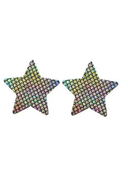 Mermaid Scale Star Pasties 5 Mermaid Scale Star Pasties -3 Wish Sexy Shop SINC142 as shown front 2