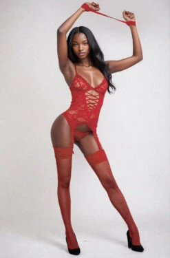 Lace Garter Cami With Wrist Restraints 20 Lace Garter Cami With Wrist Restraints -3 Wish Sexy Shop SIR7600 red front 1 223bf31d 10a9 499a 98e6 384a3ed44798