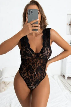 Cap Sleeve Lace Teddy 8 Cap Sleeve Lace Teddy -3 Wish Sexy Shop SIR81042 1 black front f8f68a6f 7357 4514 a452 4e00b7616b27