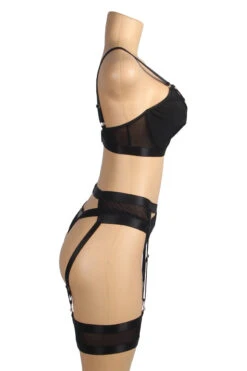Bondage Bra And Garterbelt Set -3 Wish Sexy Shop SIR81280 1 10