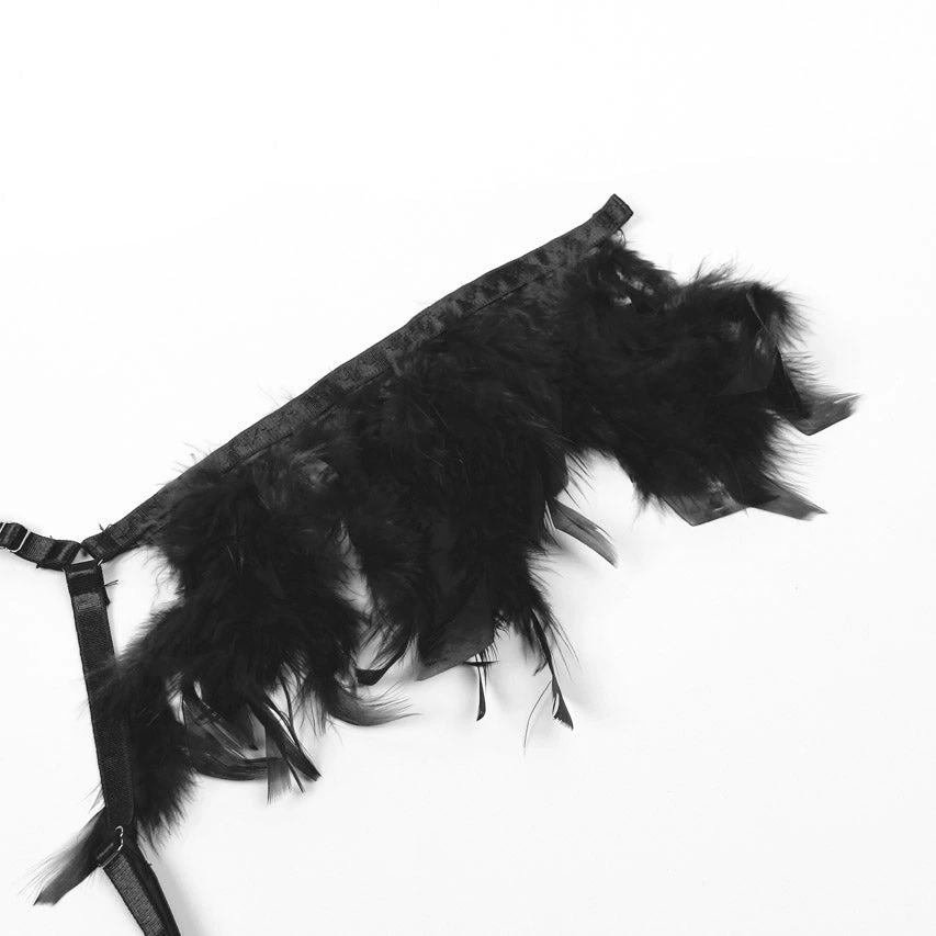 Feather Lace Chain Lingerie Bra Set 19 Feather Lace Chain Lingerie Bra Set - Image 19