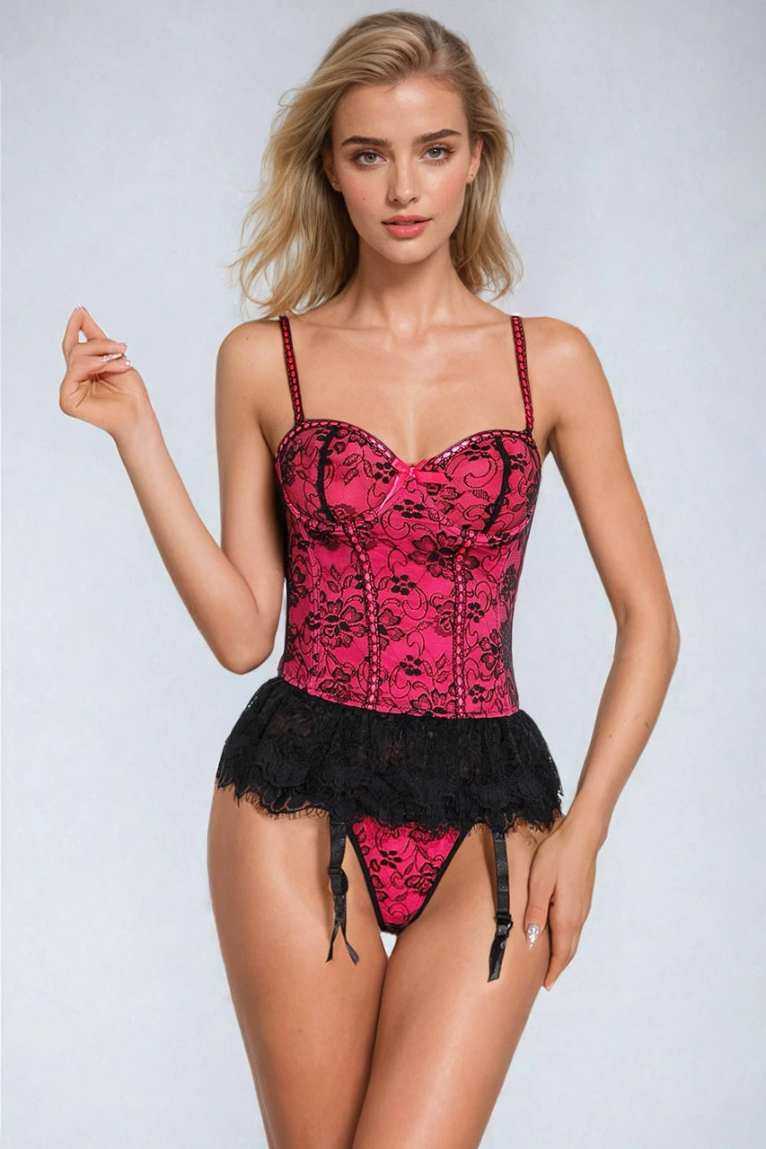 Skirted Lace Bustier Set 15 Skirted Lace Bustier Set - Image 15