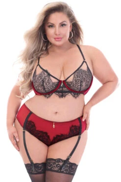 Plus Size Forever Yours Bra Set -3 Wish Sexy Shop STM11155X RED F 63909 2d2ae4f5 a8aa 4c3b a832 f395b3a1e560