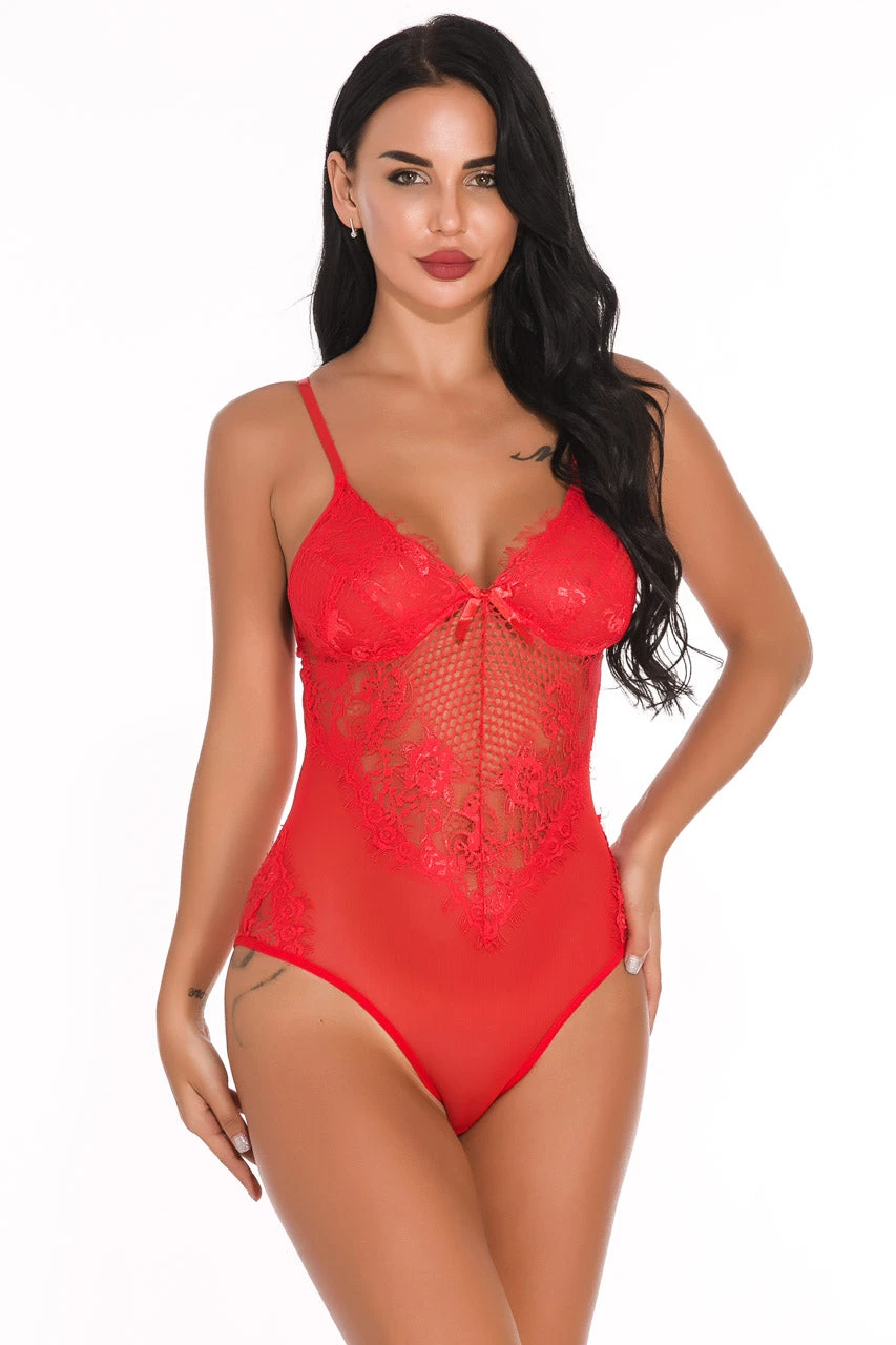 Lacy Inset Teddy Lingerie 9 Lacy Inset Teddy Lingerie - Image 9