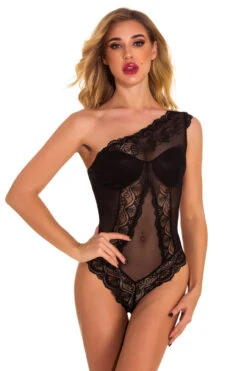 Pure Romance One Shoulder Teddy -3 Wish Sexy Shop W1710 4 10664