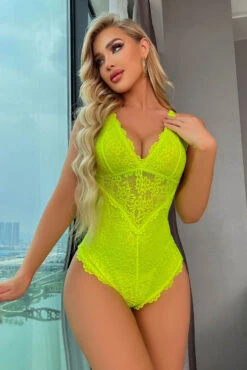 She's A Beauty Teddy -3 Wish Sexy Shop WF5 9713 neon green