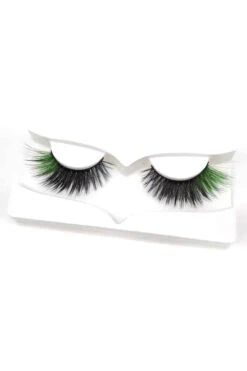 Black And Green Eyelashes