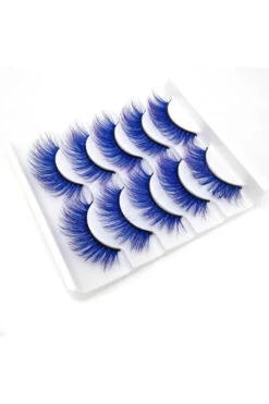 Blue False Eyelashes