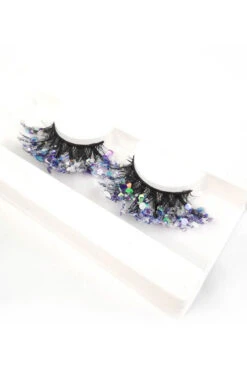 Purple And Black Eyelashes