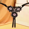 Daisy Crotchless Pearl Thong