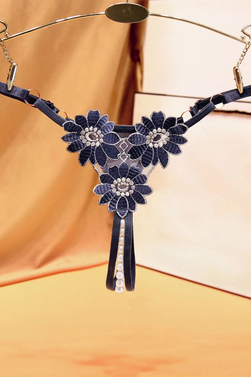 Daisy Crotchless Pearl Thong 3 Daisy Crotchless Pearl Thong - Image 3