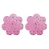 Pink Flower Glitter Pasties