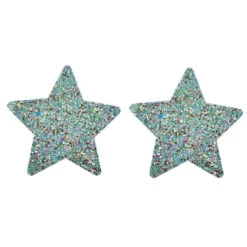 Blue Multi Glitter Star Pasties