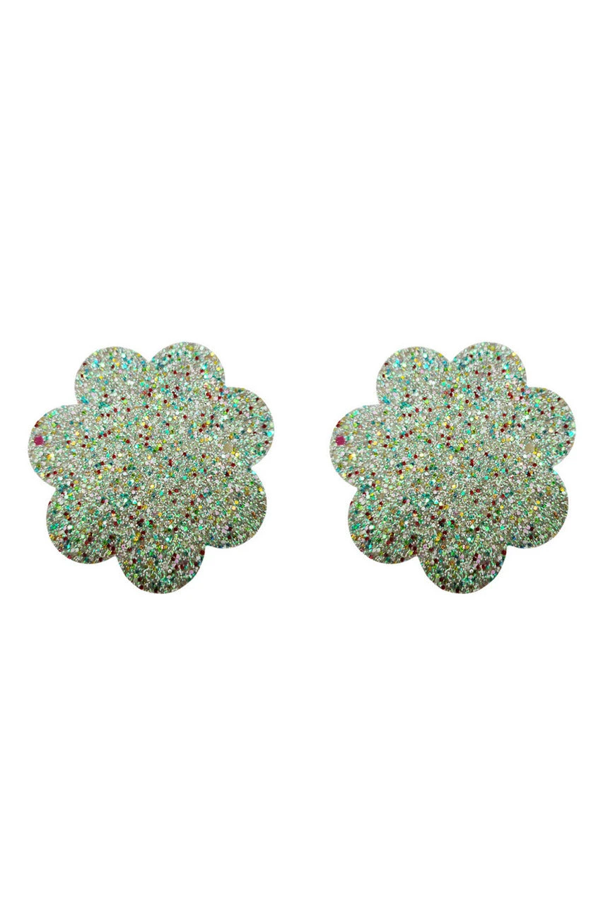 Multi Glitter Flower Pasties 1 Multi Glitter Flower Pasties