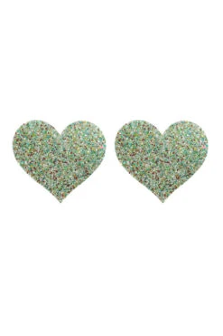 Multi Glitter Heart Pasties