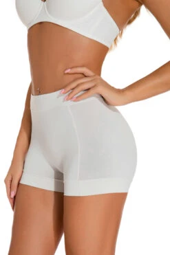 Plus Size Basic Boyshorts -3 Wish Sexy Shop WPF4 1437 white front 2
