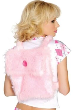 Fur Back Pack