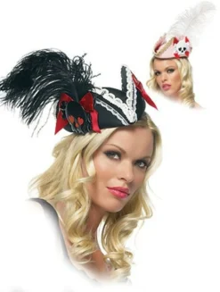 LEG AVENUE Pillbox Pirate Hat