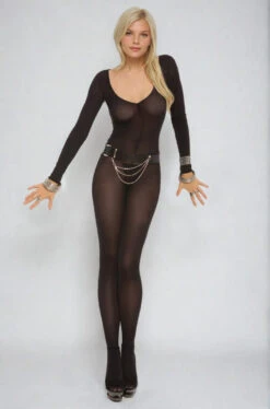 Opaque Long Sleeve Bodystocking -3 Wish Sexy Shop be8gPvqm8US1nX 6
