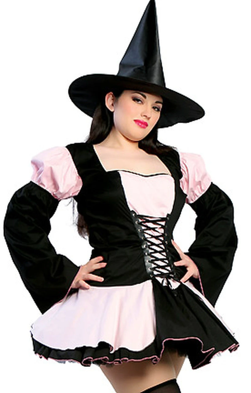 Curvy Pink Bewitching Halloween Costume 2 Curvy Pink Bewitching Halloween Costume - Image 2