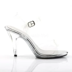 Clear 4" Heel Ankle Strap Sandal -3 Wish Sexy Shop caress 408 c m13 14211