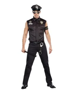 Dreamgirl Men's Dirty Cop Officer 'Ed Banger' Costume