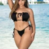 Plus Size Skimpy Cinched Bikini