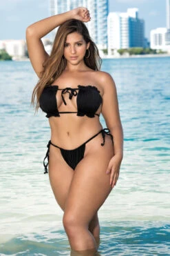 Plus Size Skimpy Cinched Bikini
